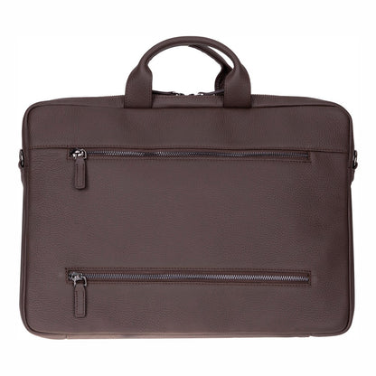 Truro Leather Business Briefcase / Laptop Case 14" with Suitcase