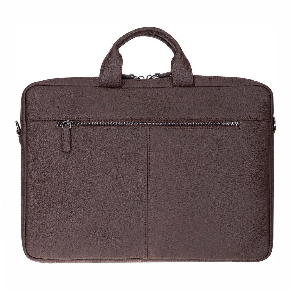 Truro Leather Business Briefcase / Laptop Case 14" with Suitcase