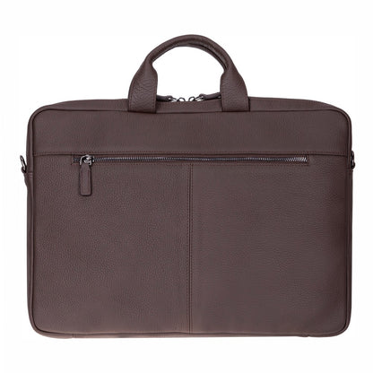 Truro Leather Business Briefcase / Laptop Case 14" with Suitcase