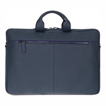 Truro Leather Business Briefcase / Laptop Case 14" with Suitcase