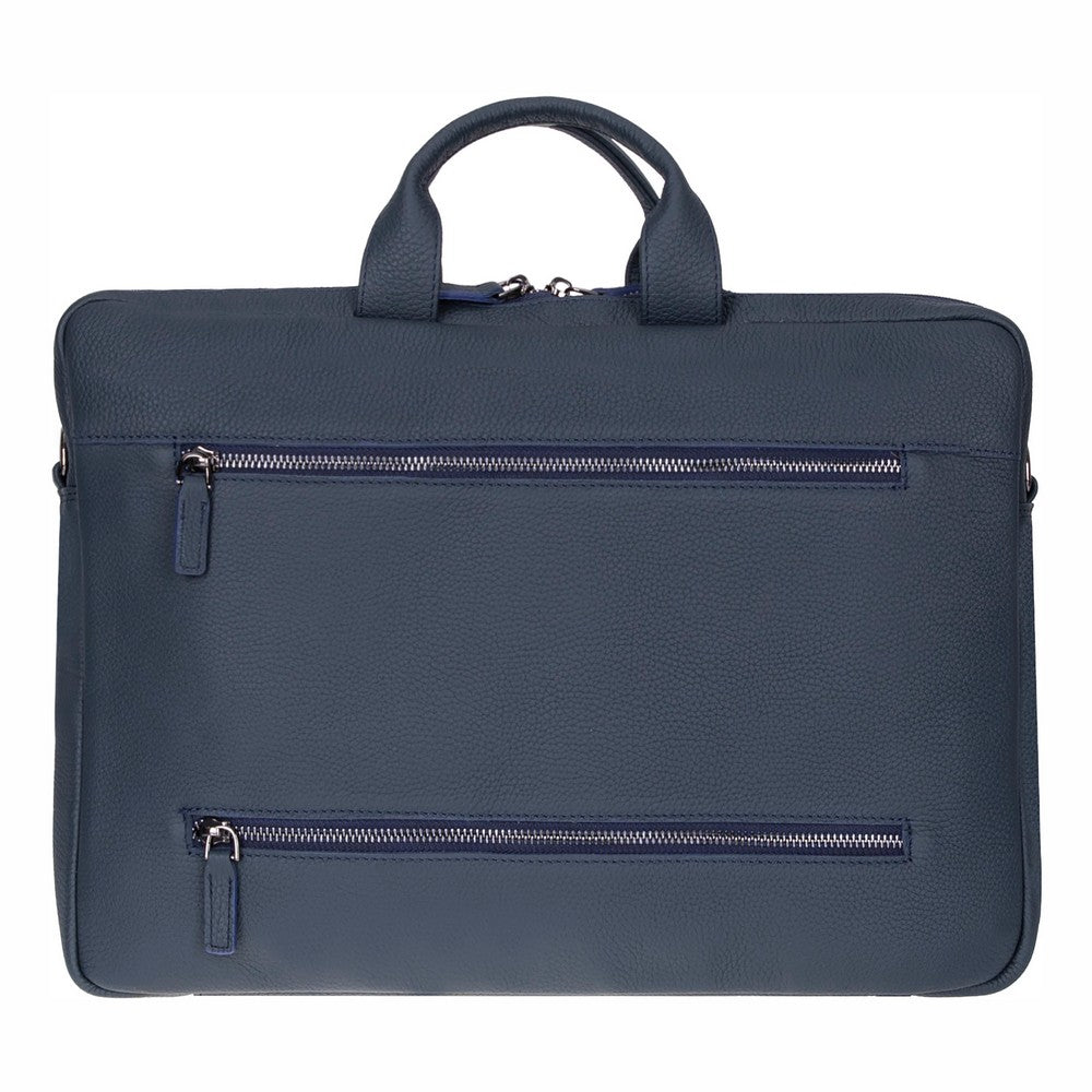 Truro Leather Business Briefcase / Laptop Case 14" with Suitcase