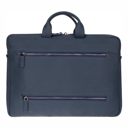 Truro Leather Business Briefcase / Laptop Case 14" with Suitcase