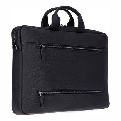 Truro Leather Business Briefcase / Laptop Case 14" with Suitcase