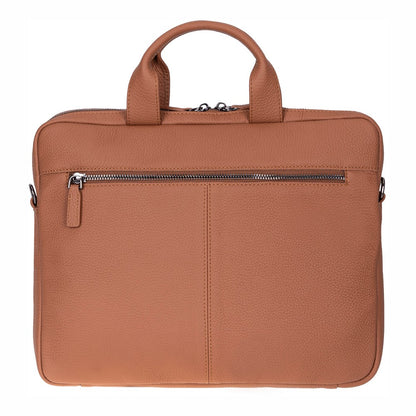 Truro Leather Business Briefcase / Laptop Case 16" with Suitcase