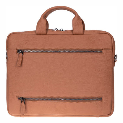 Truro Leather Business Briefcase / Laptop Case 14" with Suitcase