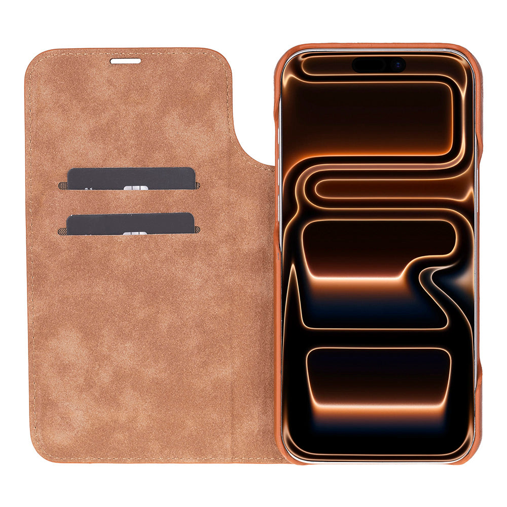 Sonat Leather iPhone 17 Pro Folio Case