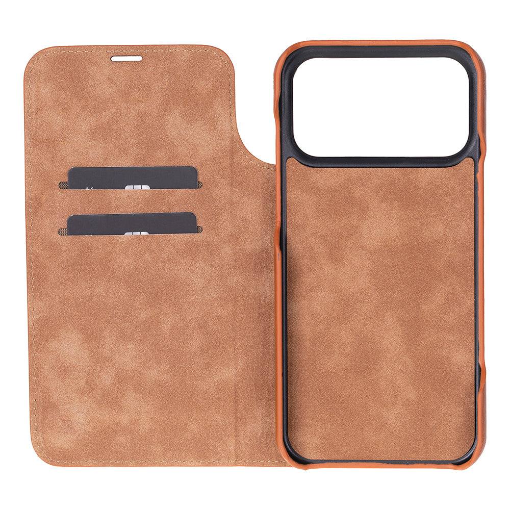 Sonat Leather iPhone 17 Pro Max Folio Case