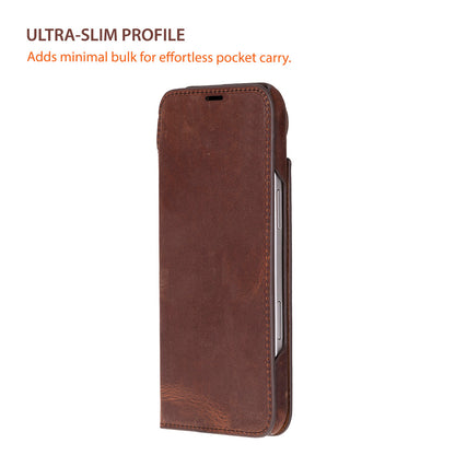 Sonat Leather iPhone 17 Folio Case