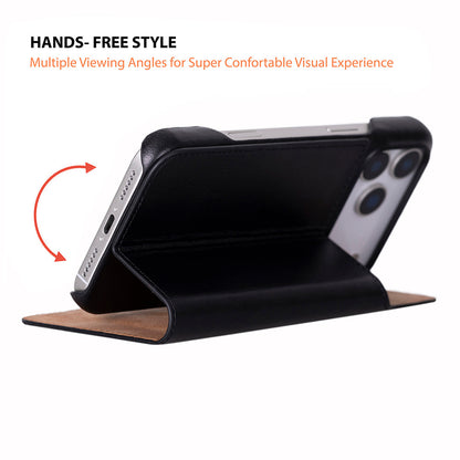 Sonat Leather iPhone 17 Pro Max Folio Case