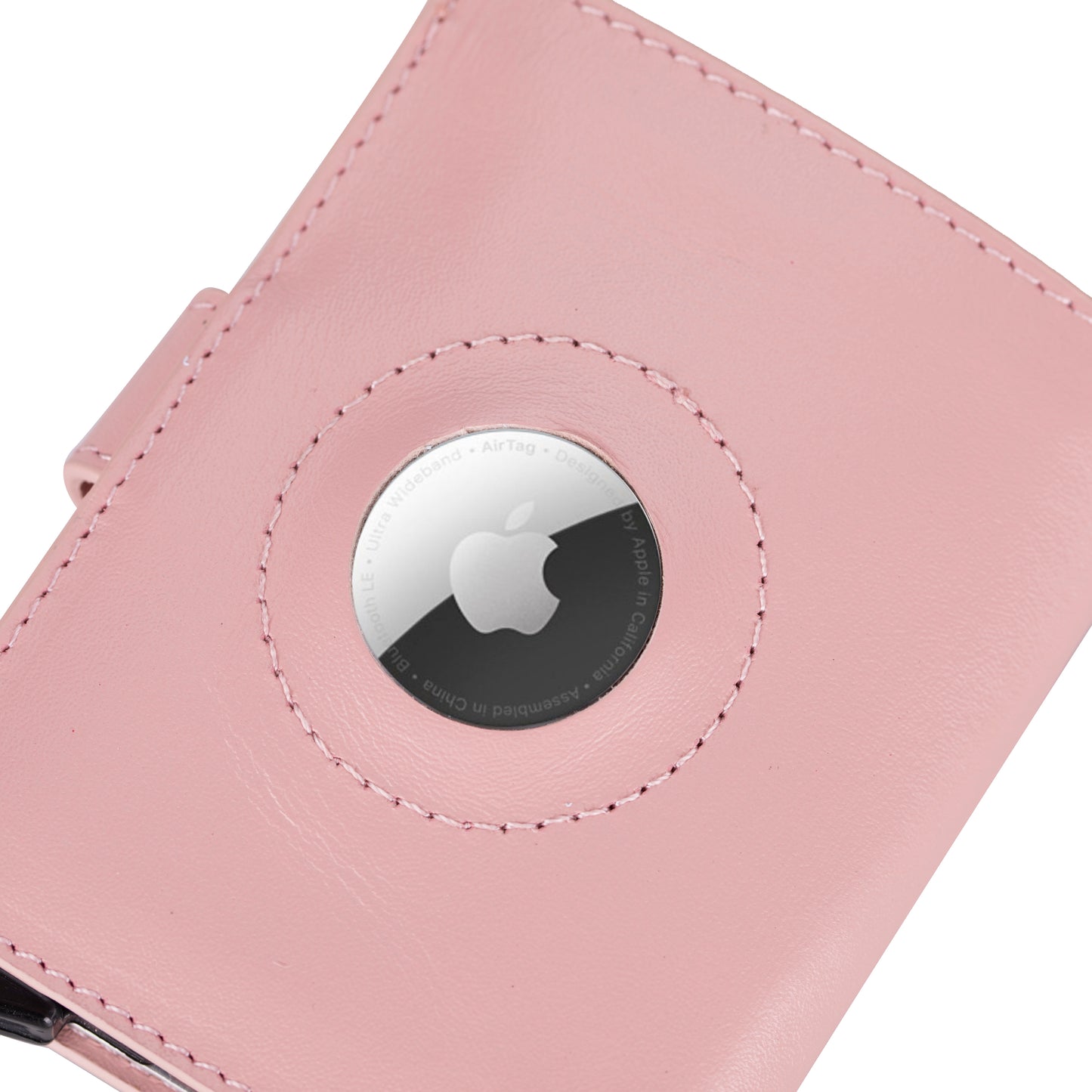 Palertag Zip Mechanical Leather Card Holder with AirTag Slot