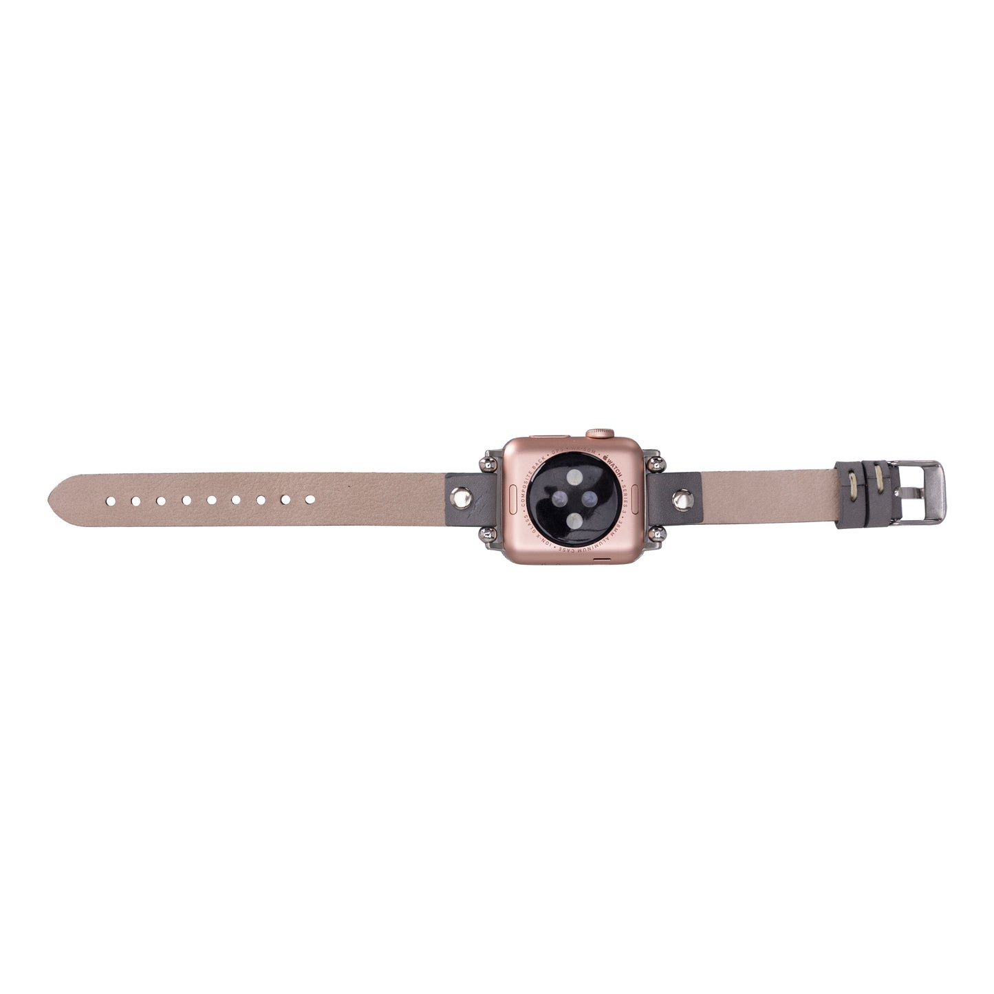 Ferro Apple Watch Leather Band with Silver Trok