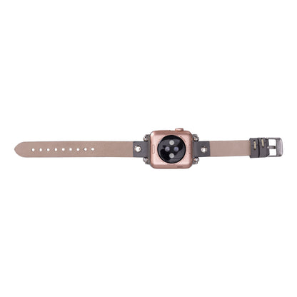 Ferro Apple Watch Leather Band with Silver Trok