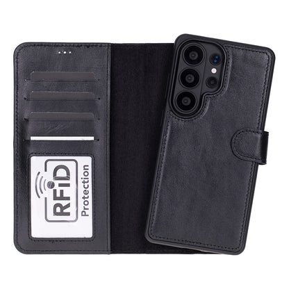 Magic Samsung Galaxy S26 Ultra Detachable Leather Wallet Case