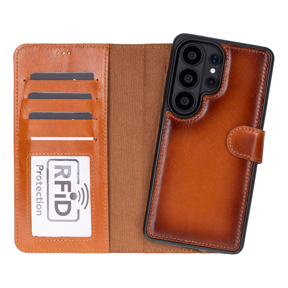 Magic Samsung Galaxy S26 Ultra Detachable Leather Wallet Case
