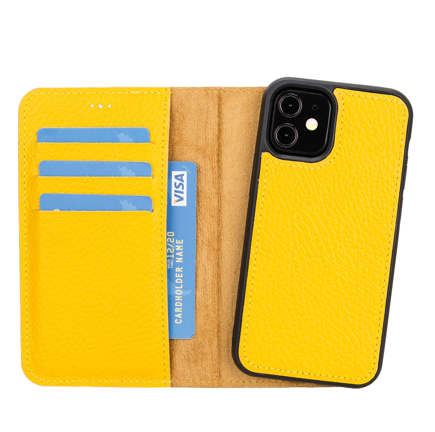 Magic iPhone 12 Mini Detachable Leather Wallet Case