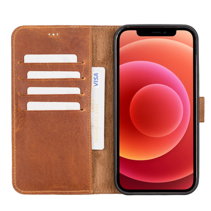 Magic iPhone 12 Pro Max Detachable Leather Wallet Case