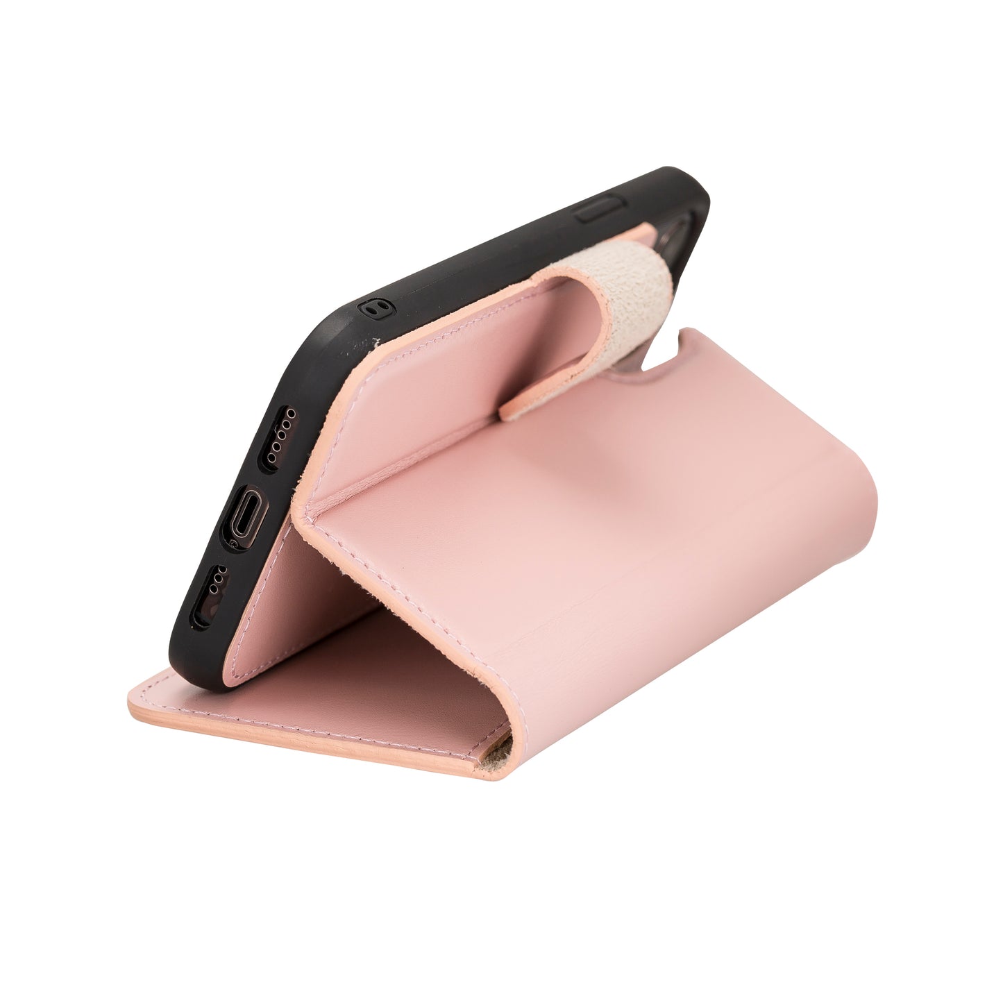 Magic iPhone 12 / 12 Pro Detachable Leather Wallet Case