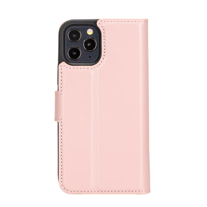 Magic iPhone 12 / 12 Pro Detachable Leather Wallet Case
