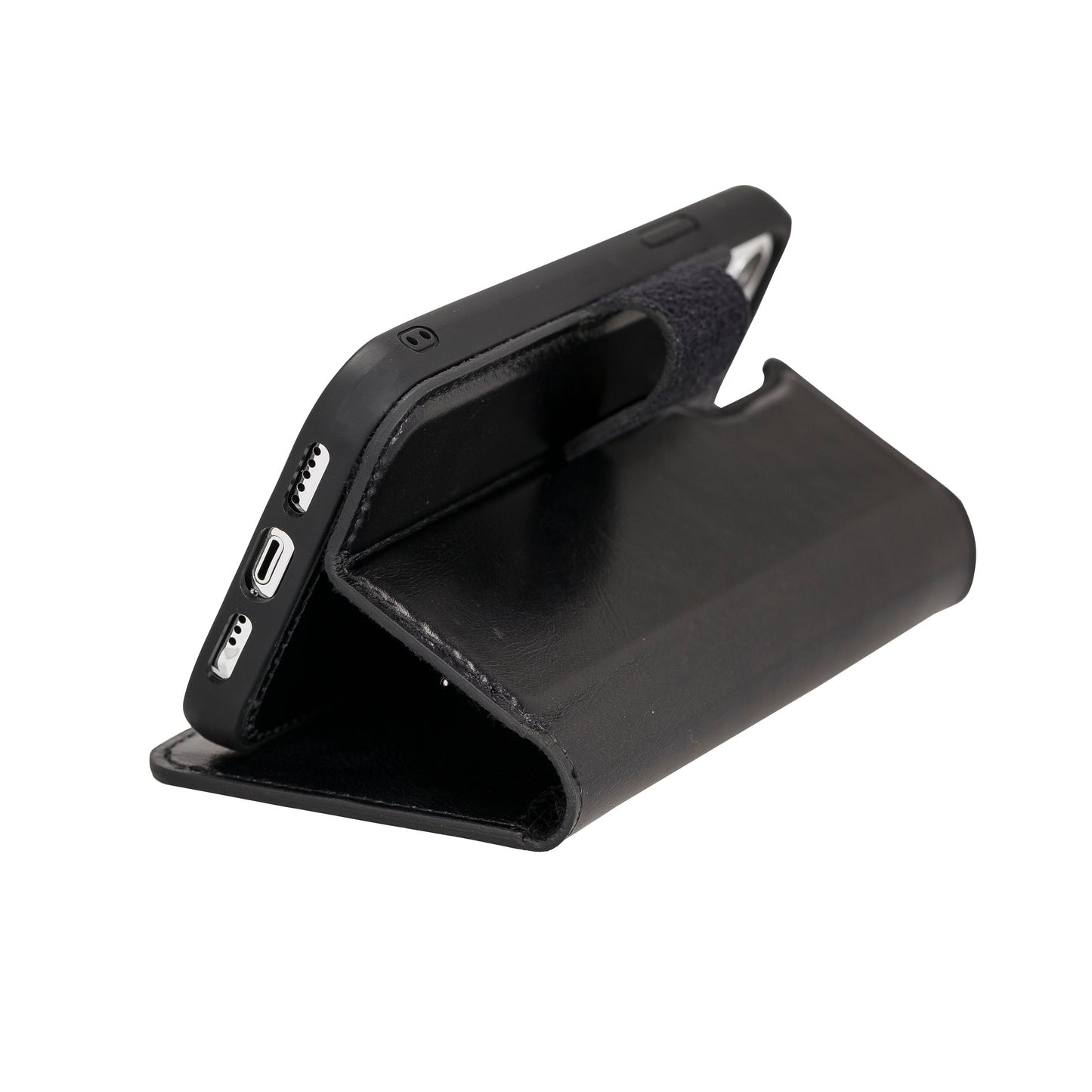 Magic iPhone 12 / 12 Pro Detachable Leather Wallet Case