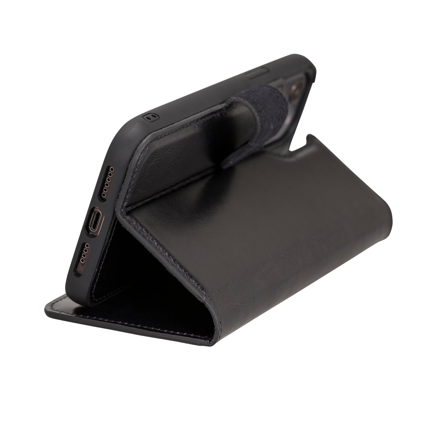 Magic iPhone 12 Pro Max Detachable Leather Wallet Case