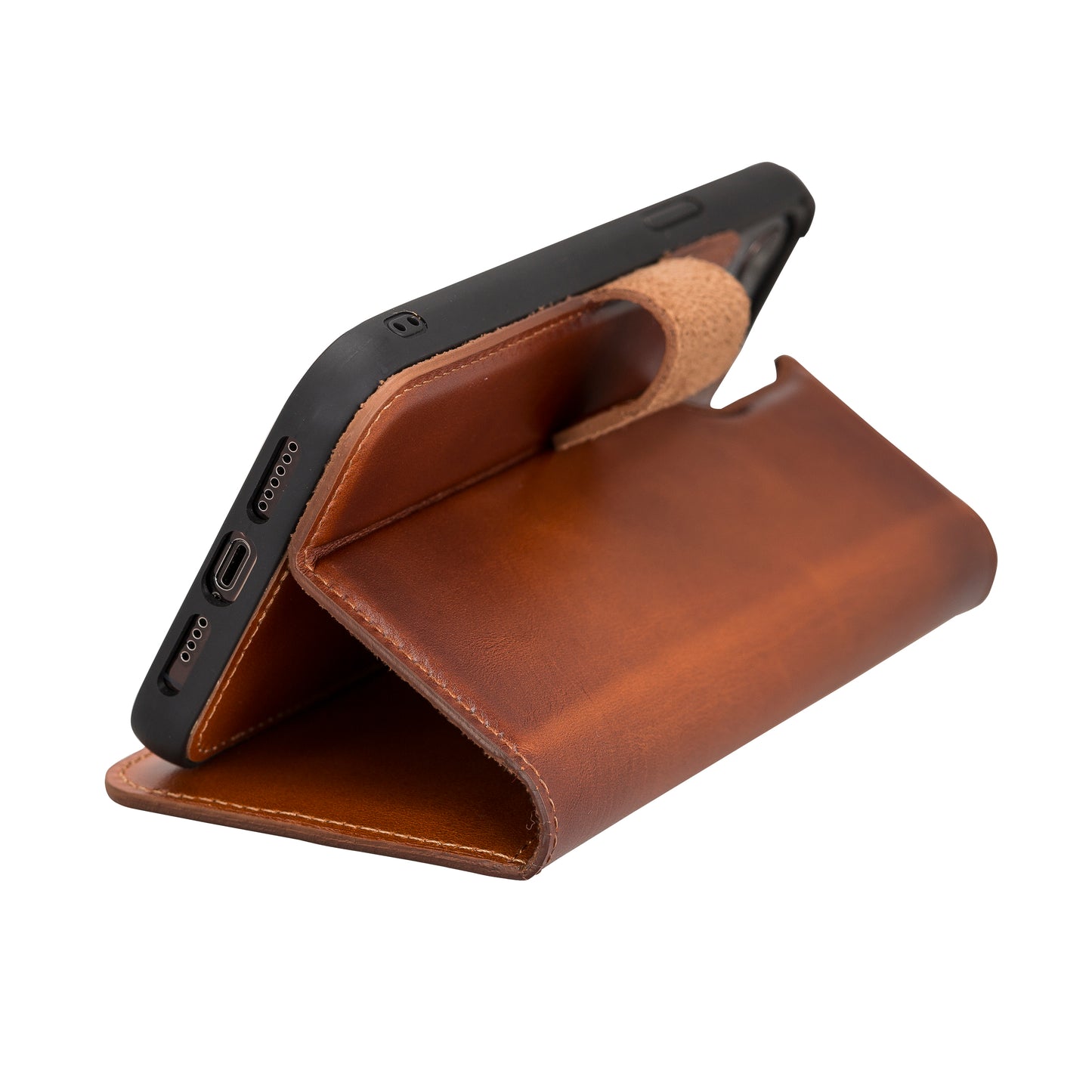 Magic iPhone 12 Pro Max Detachable Leather Wallet Case