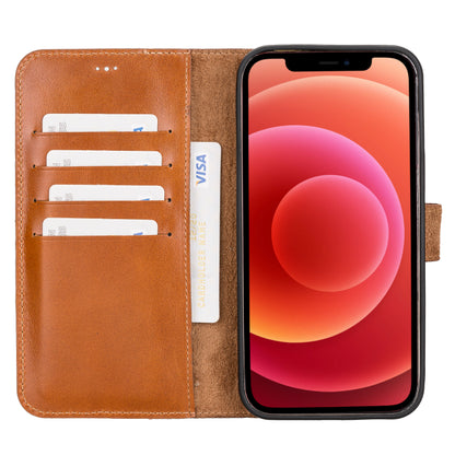 Magic iPhone 12 Pro Max Detachable Leather Wallet Case