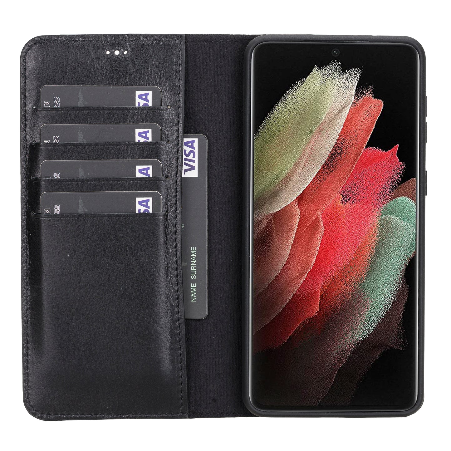 Samsung Galaxy S21 Series Leather Wallet Cases RFID - MW