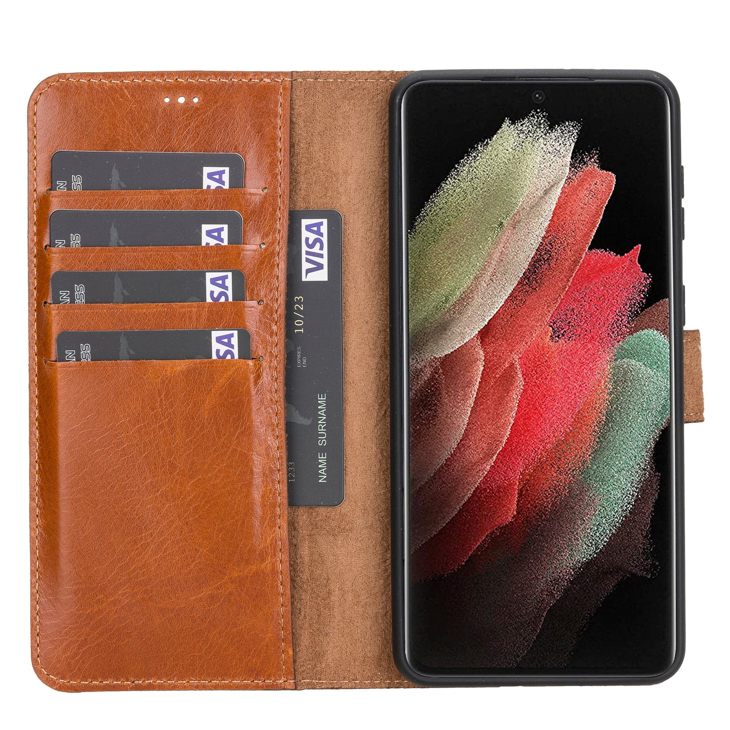 Samsung Galaxy S21 Series Leather Wallet Cases RFID - MW