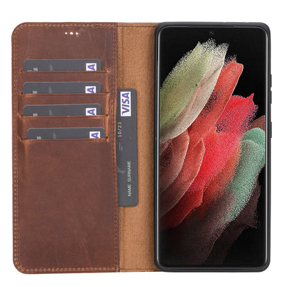 Samsung Galaxy S21 Series Leather Wallet Cases - MW