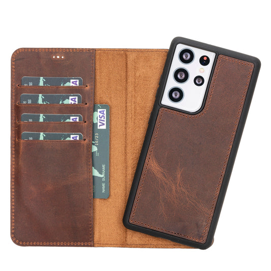 Samsung Galaxy S21 Series Leather Wallet Cases RFID - MW