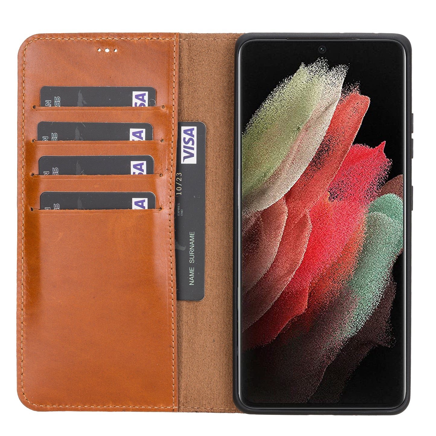 Samsung Galaxy S21 Series Leather Wallet Cases - MW