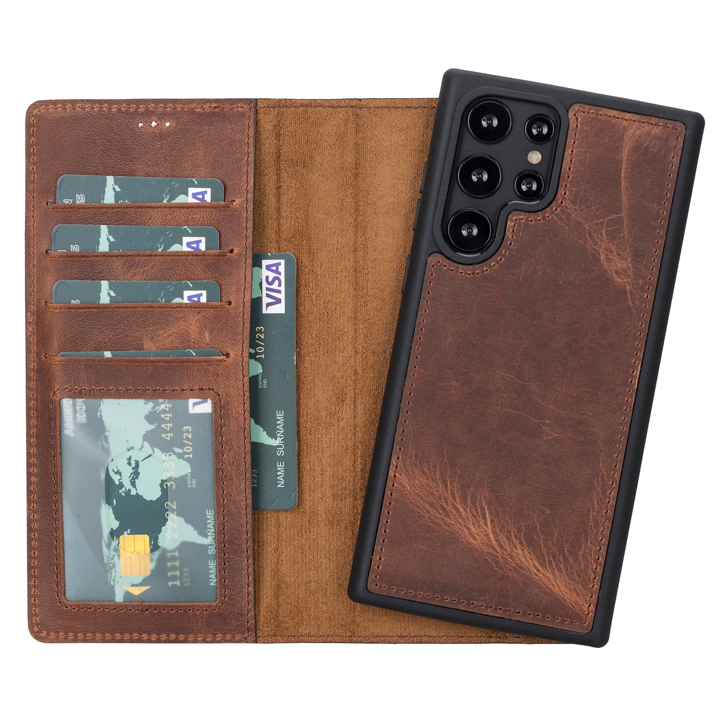 Samsung Galaxy S23 Series Leather Wallet Cases RFID - MW