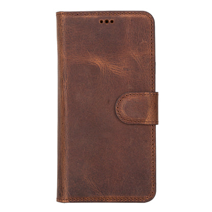 Magic Samsung Galaxy S23 Series Detachable Genuine Leather Wallet Case - MW