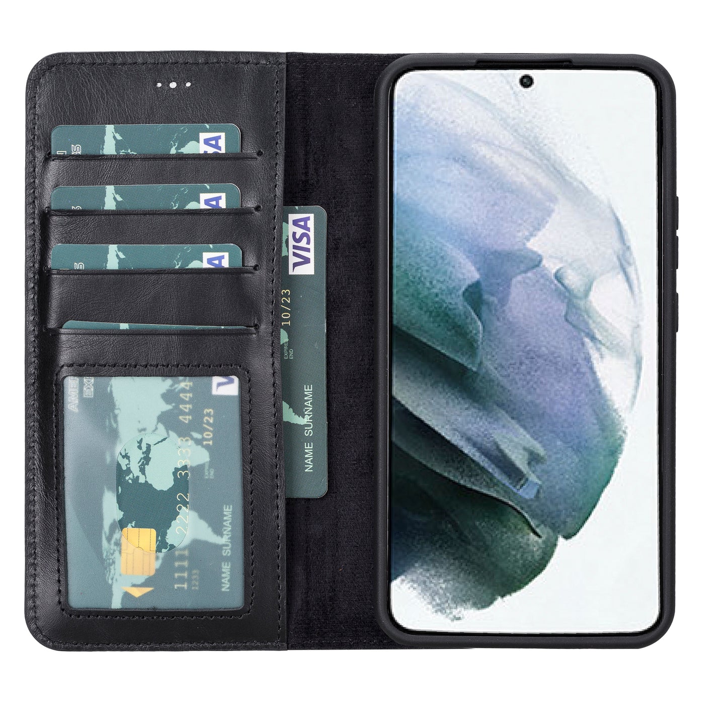 Samsung Galaxy S23 Series Leather Wallet Cases RFID - MW