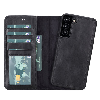 Magic Samsung Galaxy S23 Series Detachable Genuine Leather Wallet Case - MW