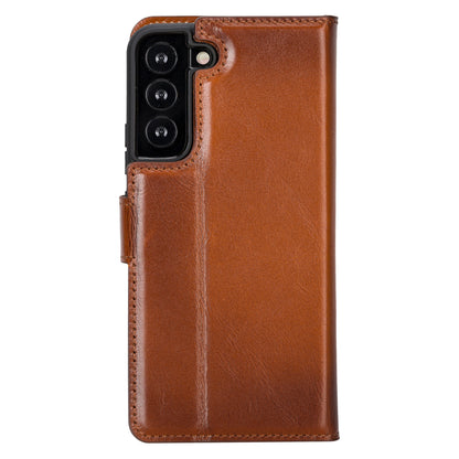 Magic Samsung Galaxy S23 Series Detachable Genuine Leather Wallet Case - MW