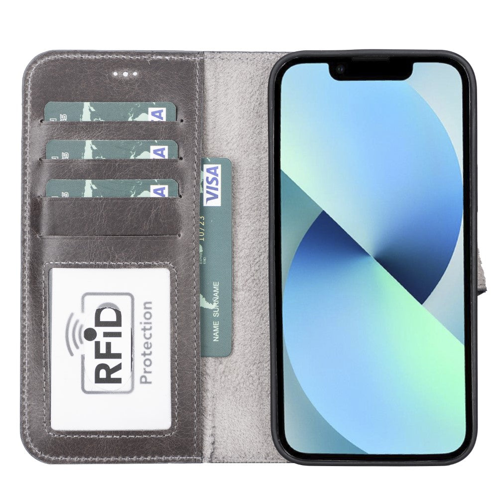 Magic iPhone 13 Pro Max Detachable Leather Wallet Case