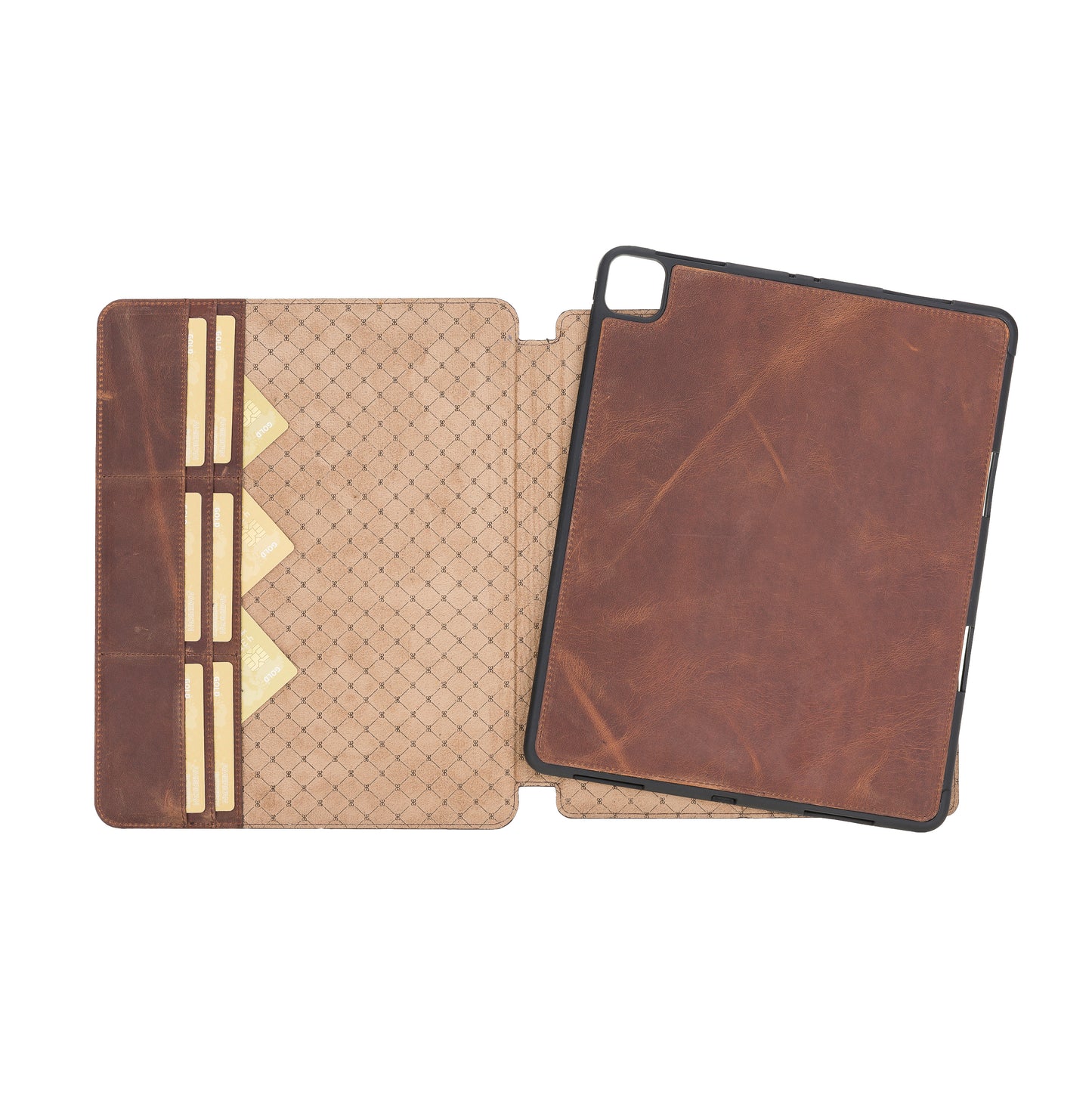 Eto iPad Pro 13" (M4-2024) Genuine Leather Wallet Case