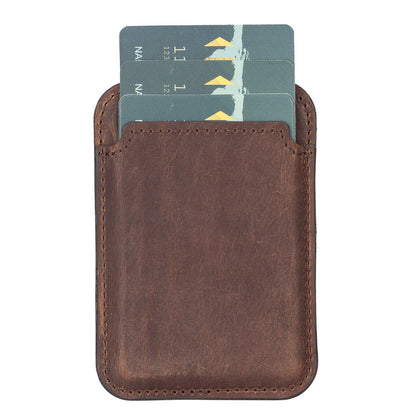 Maggy Genuine Leather Magnetic Card Holder