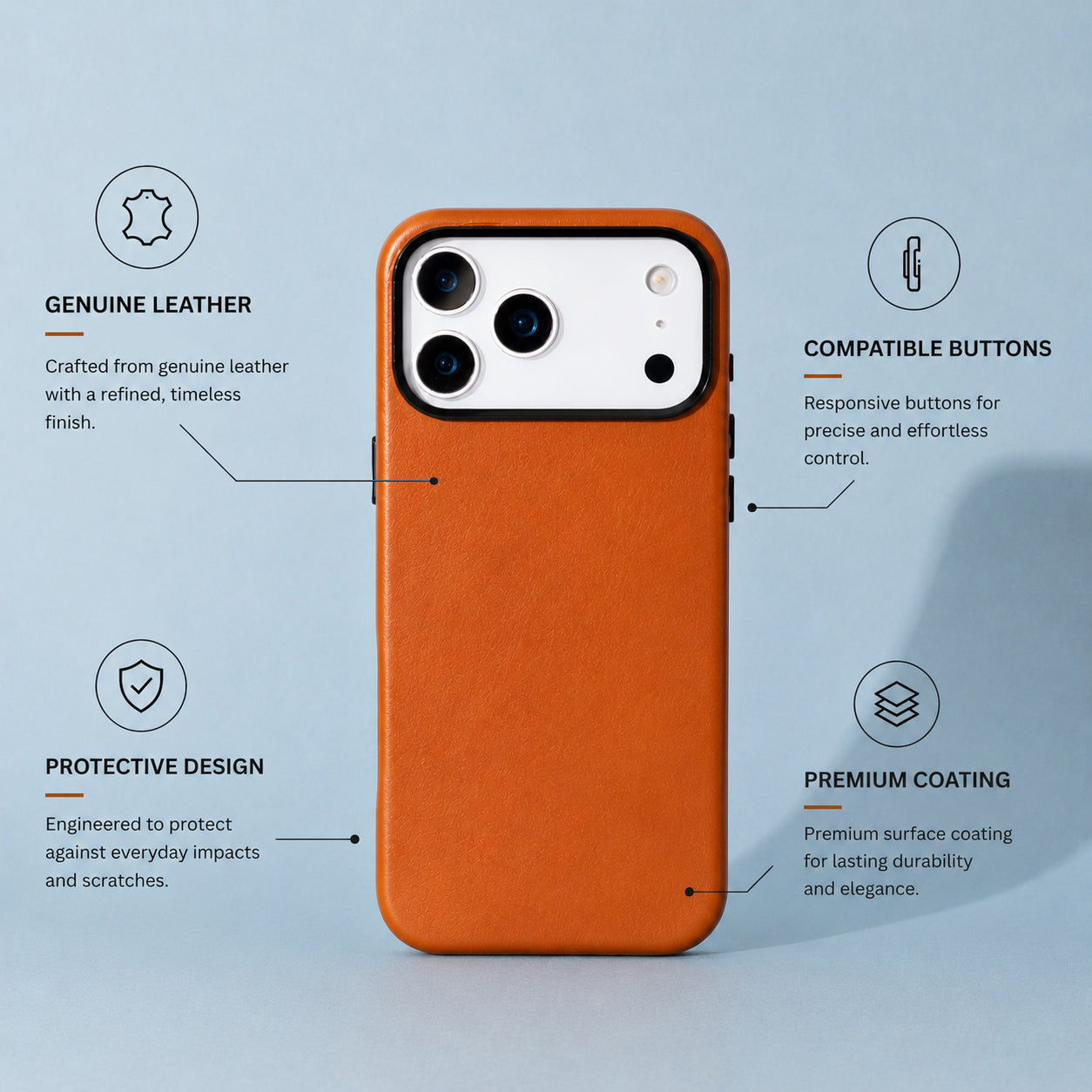 Prestige iPhone 17 Pro Leather Case