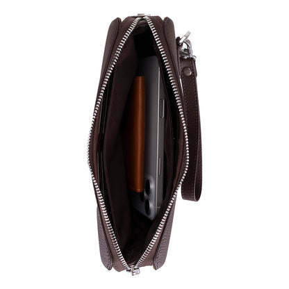 Lupus Leather Clutch Bag