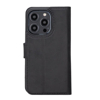 Liluri iPhone 14 Pro Detachable Leather Wallet Case