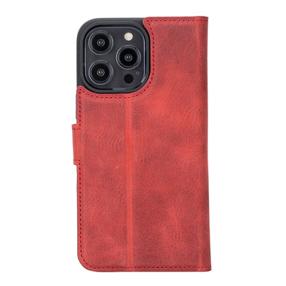 Liluri iPhone 14 Pro Max Detachable Leather Wallet Case
