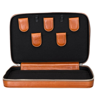 Leather Travel Cable Organizer