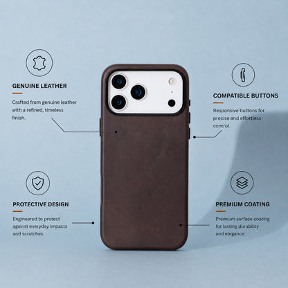 Prestige iPhone 17 Pro Leather Case