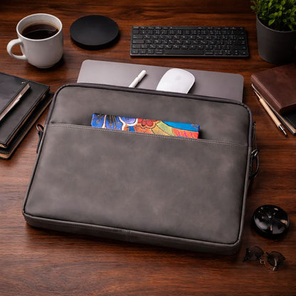 Leeds Slim Leather Laptop / Tablet Sleeve