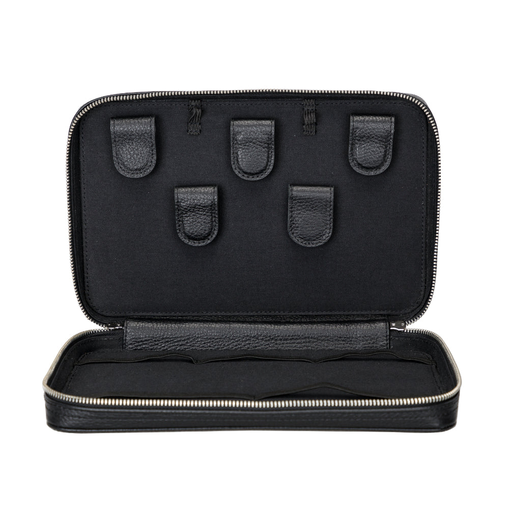 Leather Travel Cable Organizer