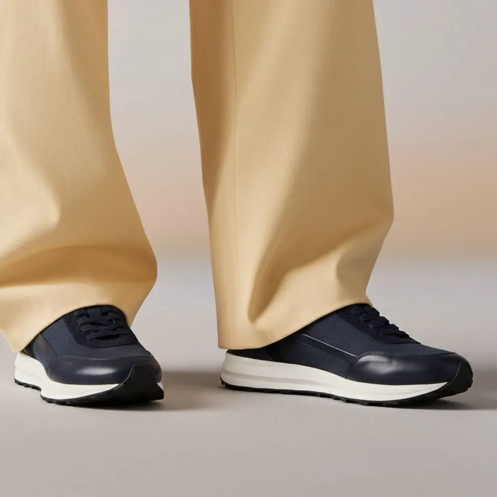 Trust Shoes D4200Y Leather Men’s Shoes - Navy