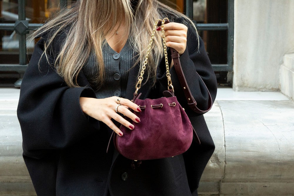 Valentina Women's Suede Leather Bag