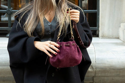 Valentina Women's Suede Leather Bag